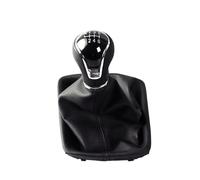 OUVECR Manija Palanca Cambios para Asiento para León III MK3 2012-2020 LHD con Palanca Nivel Polaina Cubierta Antipolvo 5/6 Perilla Cambio Velocidad Perilla Cambio Marchas(6 Speed Black)