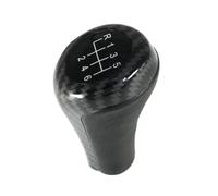OUVECR Manija Palanca Cambios para E46 para E53 /60/61 /63/65 /81/82 /83/84 /87/90/91/92 X1 X3 X5 Serie 1356 Perilla Palanca Cromada Mate Perilla Cambio Marchas(6 Speed Carbon Fiber)
