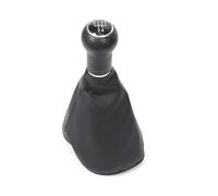 OUVECR Manija Palanca Cambios para VW para Golf 3 para Jetta MK3 para Polo Palanca Cambios Coche 5/6 Velocidades Transmisión Manual Cuero PU Perilla Cambio Marchas(A-5 Speed)