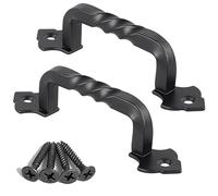 Ouvin Paquete de 2 tiradores de puerta de granero para puerta de jardín de madera (98 mm)