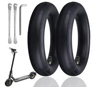 OUXI 2pcs 8.5 pulgadas Scooter Tubo Interior 8 1/2x2 Tubo Interior Doble Espesor de repuesto compatible para Scooter Tubos 0° ángulo de la válvula Tubular Neumático con 2 herramienta de montaje
