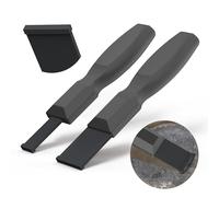 OUXIO Raspador de carburo, rascador de juntas de carburo para metal y automoción, juego de raspadores de carburo de 1-1/4 pulgadas y 5/8 pulgadas (gris, 2 piezas)