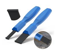 OUXIO Raspador de carburo, raspador de juntas de carburo para metal y automoción, juego de raspadores de carburo de 1-1/4 pulgadas y 5/8 pulgadas (azul 2 piezas)