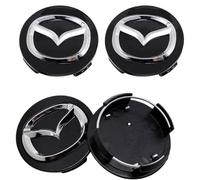 OUXVSLJA Coche Rueda Tapas Centrales para Mazda Biante 60mm,Buje Tapa Tapas Centro Cubo, Impermeable AntióXido Cubo Central Centro Rueda