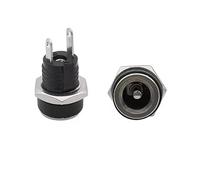 OUYNIEI 10/50 piezas DC022B 5, x 2,1 mm conector de alimentación CC 3, hembra montaje en panel adaptador enchufe, pines(2.1x5.5mm,50pcs)