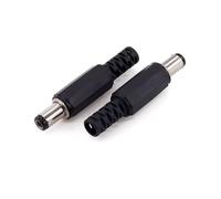 OUYNIEI 10/50 piezas DC022B 5, x 2,1 mm conector de alimentación CC 3, hembra montaje en panel adaptador enchufe, pines(2.5x5.5mm Male,200pcs)