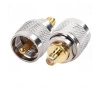 OUYNIEI 2 conectores SMA hembra/macho a PL259/SO239/N UHF TNC for antena RF, adaptador coaxial, convertidor de cobre y latón(SMAK to UNFJ)