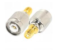 OUYNIEI 2 conectores SMA hembra/macho a PL259/SO239/N UHF TNC for antena RF, adaptador coaxial, convertidor de cobre y latón(SMAK to TNCJ)