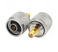 OUYNIEI 2 conectores SMA hembra/macho a PL259/SO239/N UHF TNC for antena RF, adaptador coaxial, convertidor de cobre y latón(SMAK to NJ)