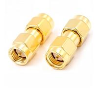 OUYNIEI Convertidor de conector antena coaxial RF SMA macho hembra a PL259 SO239 RP N BNC UHF TNC for escáner cámara CCTV(SMAJ-SMAJ,5PCS)