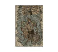 Ouyniei Elden Ring - Póster de mapa de la sombra del árbol, lienzo para decoración de dormitorio, oficina, habitación, regalo, 20 x 30 cm