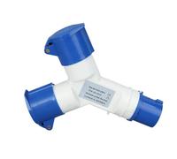 OUYNIEI Enchufe y toma industrial impermeable de 16 A, 3 pines, 3/4 vías, 220 V, IP44, 1 enchufe, varios enchufes, conector eléctrico alimentación macho hembra(1012)