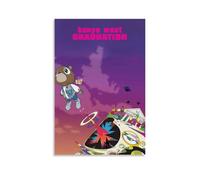 Ouyniei Kanye West GraduationWall Art - Póster vintage para decoración del hogar, impresión estética retro, perfecto para sala de estar, dormitorio, oficina, estudio en casa, estilo sin marco, 30 x 45