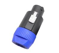 OUYNIEI Kit de conector SpeakON y Powercon 8 polos for audio profesional: hembra montaje en panel + adaptador for cables altavoz alimentación(Male)