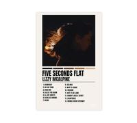 Ouyniei Lizzy McAlpine - Póster de álbum plano de Lizzy McAlpine de Five Seconds, póster de lienzo para decoración de dormitorio, oficina, habitación, regalo, 50 x 75 cm