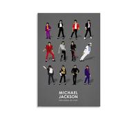Ouyniei Michael Jackson - Póster vintage para decoración del hogar, diseño retro, perfecto para sala de estar, dormitorio, oficina, estudio en casa, estilo sin marco, 30 x 45 cm
