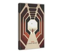 Ouyniei Póster minimalista de película de 2001, una odisea del espacio, lienzo decorativo para pared, pinturas para decoración de sala de estar, dormitorio, 12 x 18 pulgadas (30 x 45 cm)