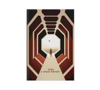 Ouyniei Póster minimalista de película de 2001, una odisea del espacio, póster de lienzo para decoración de dormitorio, oficina, habitación, regalo, 12 x 18 pulgadas (30 x 45 cm)