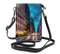 Ouyniei Streets Of New York City - Bolso cruzado pequeño para teléfono celular, monedero, monedero, monedero, múltiples bolsillos, bolso de mano