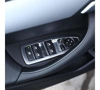 OuyOo 4 calcomanías para marco de interruptor de elevación de ventana de coche, ABS para BMW X1 F48 X2 F47 2016-2021, accesorios interiores