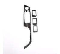 OuyOo 4 pegatinas de fibra de carbono real para ventana de coche, para BMW Serie 3 E90 E92 2005-2012, accesorios de conducción a la izquierda