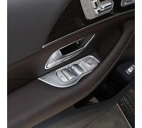OuyOo 4 pegatinas para marco de botón de puerta de coche ABS para Mercedes Benz GLE GLS W167 X167 2020-2022 accesorios