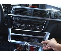 OuyOo Cubierta de panel de consola central ABS cromado para BMW Serie 3 F34 2013-2017 accesorios de coche