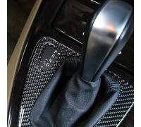 OuyOo Fibra de carbono para BMW Serie 3 E90 E92 E93 2005 - 2012 LHD Car Center Console Gear Panel Pegatinas Trim Accesorios
