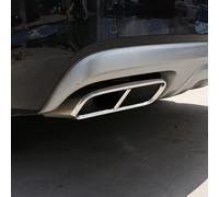 OuyOo Para Audi Q7 2016-2019 - Cubierta de tubo de escape trasero de coche, adhesivo de acero inoxidable, accesorios de protección exterior