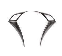 OuyOo Para BMW Serie 5 E60 E61 03-10 ABS carbono volante botón decoración marco interior coche accesorios