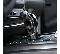 OuyOo Para Maserati Ghibli/Quattroporte/Levante 13 - 18 Gear Shift Head Cover Trim Frame Decorar Sticker Real Carbon Fiber Car Accessory