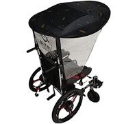 oUyOo Toldo Eléctrico para Sombrilla De Silla De Ruedas, Cubierta para La Lluvia Parasol, Protección Resistente A Los Rayos UV, Soporte para Sombrilla para La Mayoría De Las Sillas De Ruedas