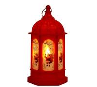 OUYUE Farolillos de Navidad Antiguo Decoraciones Navideñas, Linterna Navideña, Lámpara De Candelabro, Luz Nocturna, Decoración Muñeco Nieve para Anciano Decoración Navideña(A)