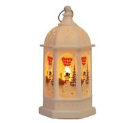 OUYUE Farolillos de Navidad Antiguo Decoraciones Navideñas, Linterna Navideña, Lámpara De Candelabro, Luz Nocturna, Decoración Muñeco Nieve para Anciano Decoración Navideña(D)