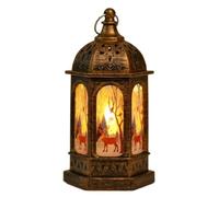 OUYUE Farolillos de Navidad Antiguo Decoraciones Navideñas, Linterna Navideña, Lámpara De Candelabro, Luz Nocturna, Decoración Muñeco Nieve para Anciano Decoración Navideña(C)