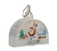 OUYUE Farolillos de Navidad Antiguo Linterna Navideña Decorativa De Vidrio Templado, Rústica, para Exteriores, para Fiestas Boda En El Patio Navideño Decoración Navideña(A)