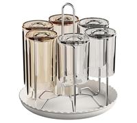 OUYUE Soporte Organizador Tazas Rejilla de drenaje acero inoxidable for cocina, estante almacenamiento invertido Accesorios De Cocina