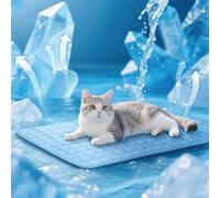 OUYULAI Esterilla de refrigeración para perros y gatos, alfombrilla para perros autorefrigerante, almohadilla de refrigeración no tóxica para mascotas, lavable para perros, alfombrilla fría para