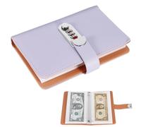 OUZHOU Budget Planner Deutsch, Sparchallenge - Carpeta para dinero con cerradura de combinación, A6 100 Envelope Challenge Binder, Password Sparchallenge Presupuestario, Carpeta de ahorro de dinero