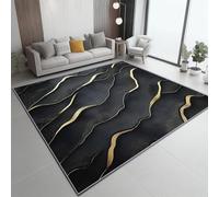 OUZUIU Alfombra de poliéster de pelo corto, estilo bohemio, lavable a máquina, antideslizante, suave, con patrón geométrico, para decoración clásica de sala de estar, 60 x 240 cm