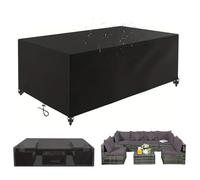 OUZUIU Cubierta impermeable para muebles de jardín, protección contra el frío, protección UV, muebles de jardín, 130 x 125 x 120 cm (largo x ancho x alto 420D, tejido Oxford, cubierta protectora para