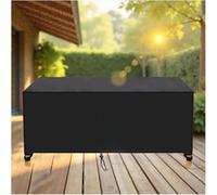OUZUIU Funda impermeable para muebles de patio, 60 x 50 x 45 cm (largo x ancho x alto), 420D, Oxford resistente, rectangular, anti-UV, protección contra el viento y la lluvia para juegos de mesa y
