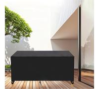 OUZUIU Funda rectangular para muebles de exterior, fundas para muebles de jardín, impermeables, transpirables, resistentes al viento, antirayos UV/desgarro, 140 x 125 x 50 cm (largo x ancho x alto