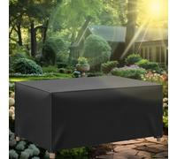 OUZUIU Oxford Cubierta resistente al invierno para conjunto de mesa y sillas de jardín 120x70x50cm/LxAxH 420D Impermeable, resistente al viento, resistente a los rayos UV Cubierta rectangular para