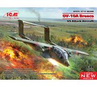 Ov-10a BRONCO, US Attack Avión (100% New Moldes) 1:48 Plástico Modelo Kit Icm