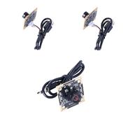OV9732 USB HD Webcam 1MP 100° FOV, Plug & Play UVC Camera for Facial Recognition/QR Code, Win/Mac/Linux/Android Compatible, Manual Focus, No Driver Needed with 3 Meters Length Cable (3Pcs Pack)