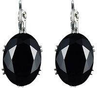Oval Cubic Zirconia Incrustado Leverback Pendientes Partido Joyas Regalo para Mujeres Niñas Adolescentes Cumpleaños Navidad Amigos Regalo Inteligente y atractivo.