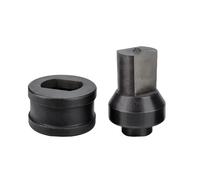 Oval Hole Punch Die Set for CH-60 Hydraulic Punch Tool - Heavy Duty Metal Punching Dies (14mm,No Cut Edge)