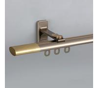 Ovalado Riel De Cortinas Barra De Cortinas Romanas De Deslizamiento Riel Guía De Aluminio Para Ventana, Sala, Dormitorio Y Oficina, Montado En La Pared(Champán,210cm/6.8ft(2 * 105cm))