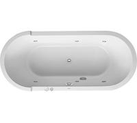 Ovale de bañera de hidromasaje Starck de Duravit, versión empotrada, sistema de chorro, 1800x800mm, 760009000JS1000